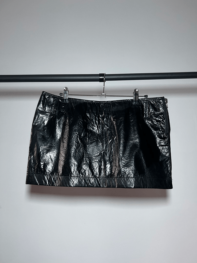 Glossy mini skirt #0097 