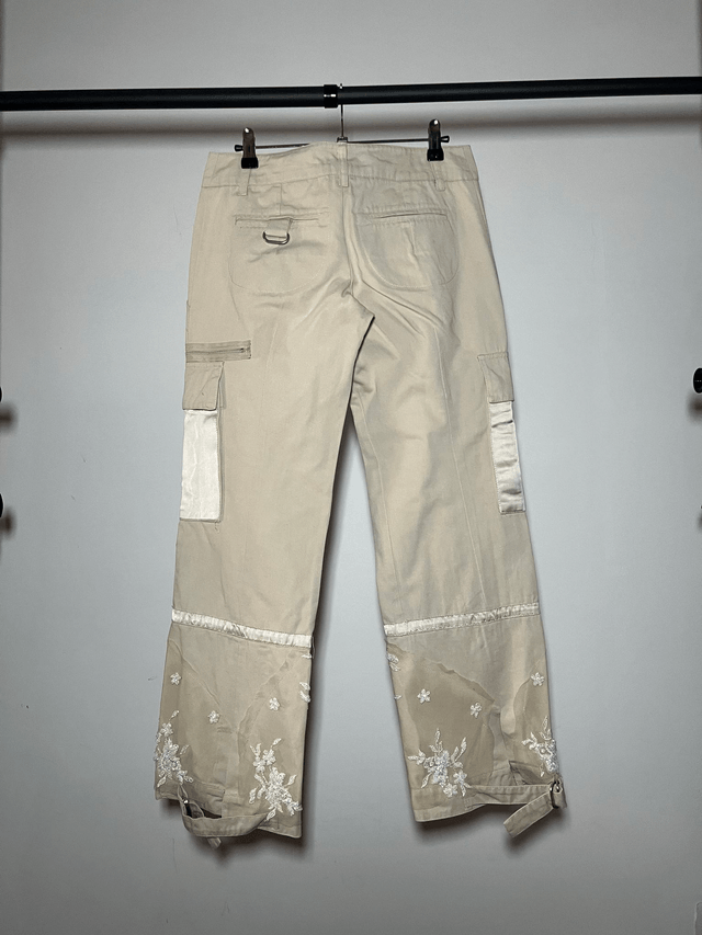 Beaded cargo pants #0135 