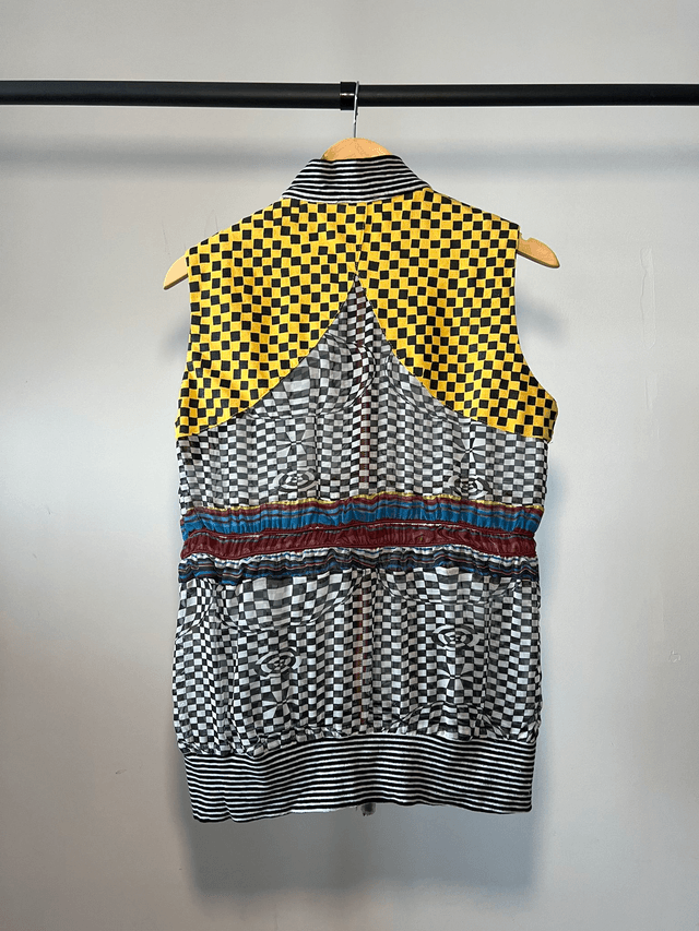 Checkered vest #0046 