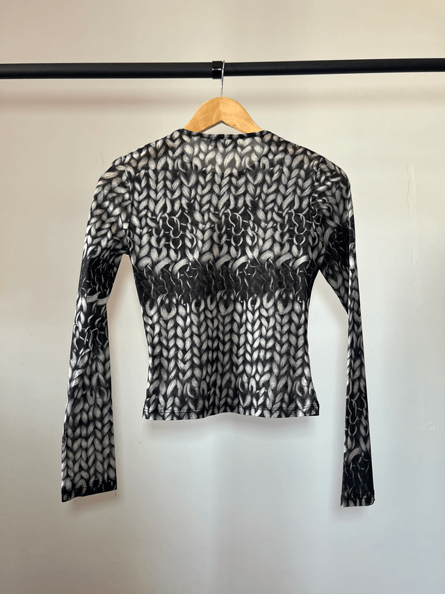 Trompe-l'oeil mesh top #0066 