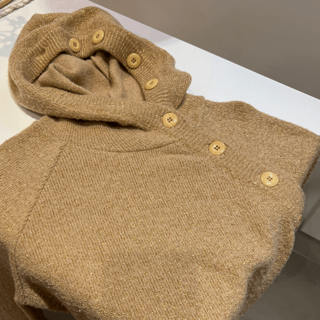 Buttoned to the top sweater #0490