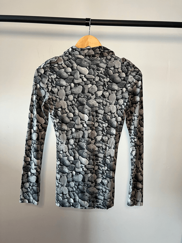 Trompe-l'oeil rocks shirt #0028