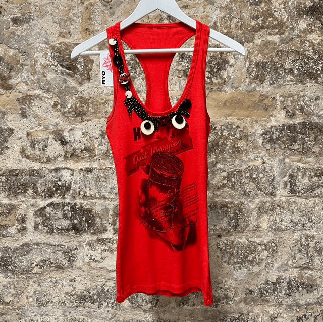 Red fantasy tank t #0209