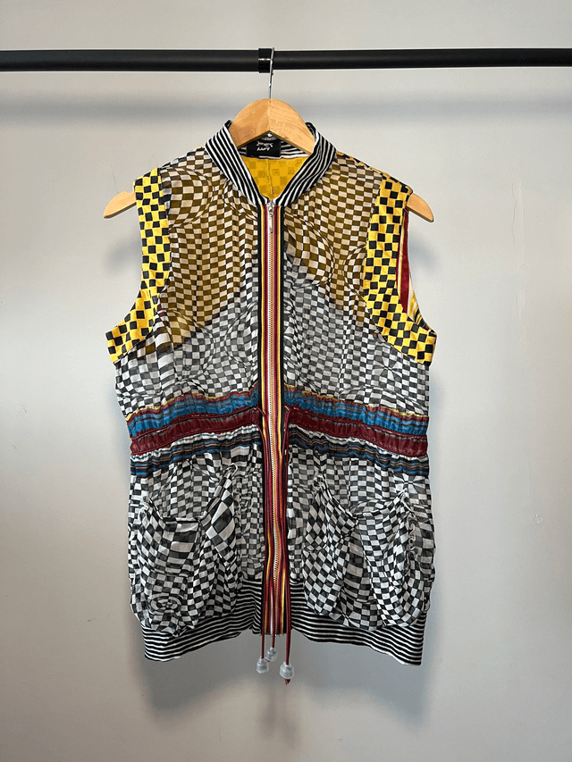 Checkered vest #0046 