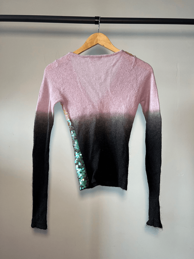 Sequins wool vest #0030