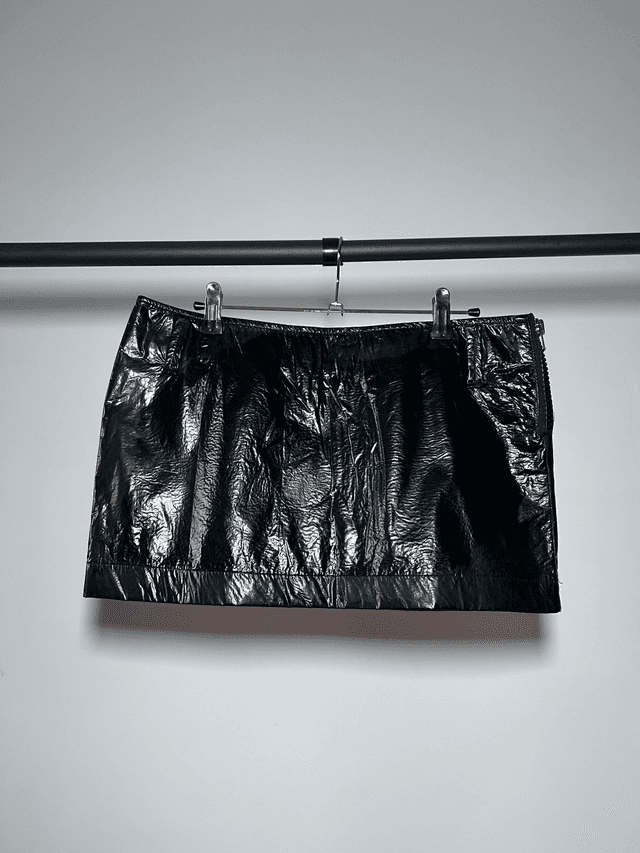 Glossy mini skirt #0097 