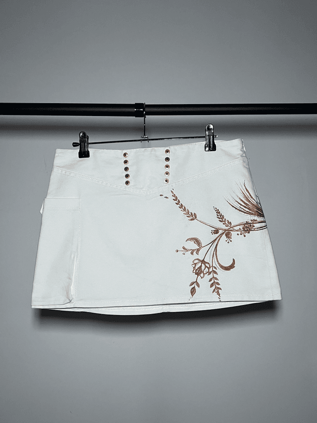 Denim mini skirt #0159 