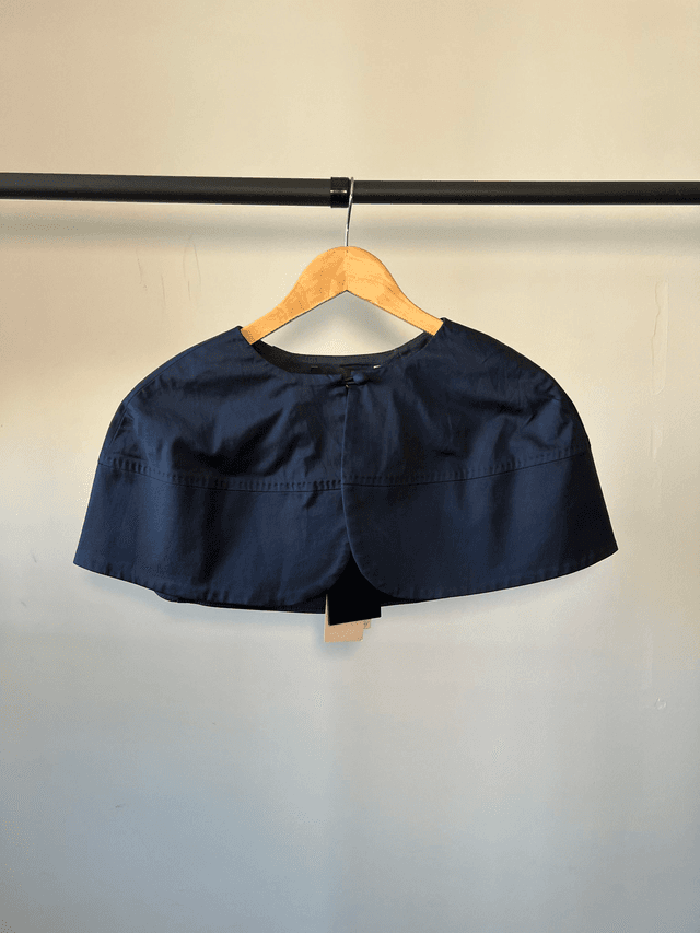 Short navy cape #0023