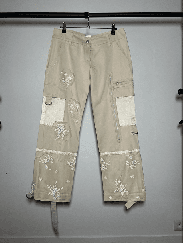 Beaded cargo pants #0135 